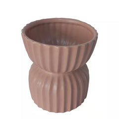 6 Inches Pink Ceramic Goblet Vase by US Trove