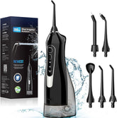 Dental Flosser Teeth Pick: Portable Cordless Oral Irrigator 300ML Rechargeable Travel Irrigation Cleaner IPX7 Waterproof Electric Waterflosser Flossing Machine for Teeth Cleaning