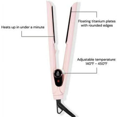L'ange Hair Le Titane 2-in-1 Titanium Flat Iron Hair Straightener and Curler