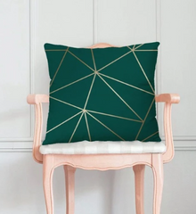 2 Pcs Geometric Pattern Decorative Throw Pillow Case, Modern Knitted Fabric Cushion Cover