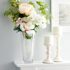 Clear Glass Decorative Vase By US Trove