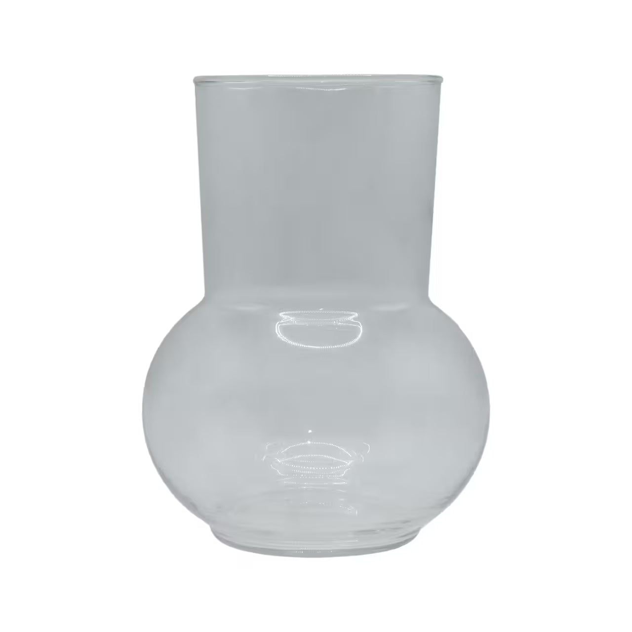 8" Clear Bubble Glass Vase by US Trove