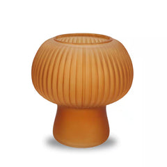 7.5" Orange Mushroom Glass Vase by US Trove