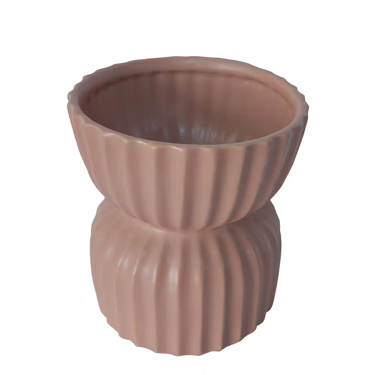 6" Pink Ceramic Goblet Vase by US Trove