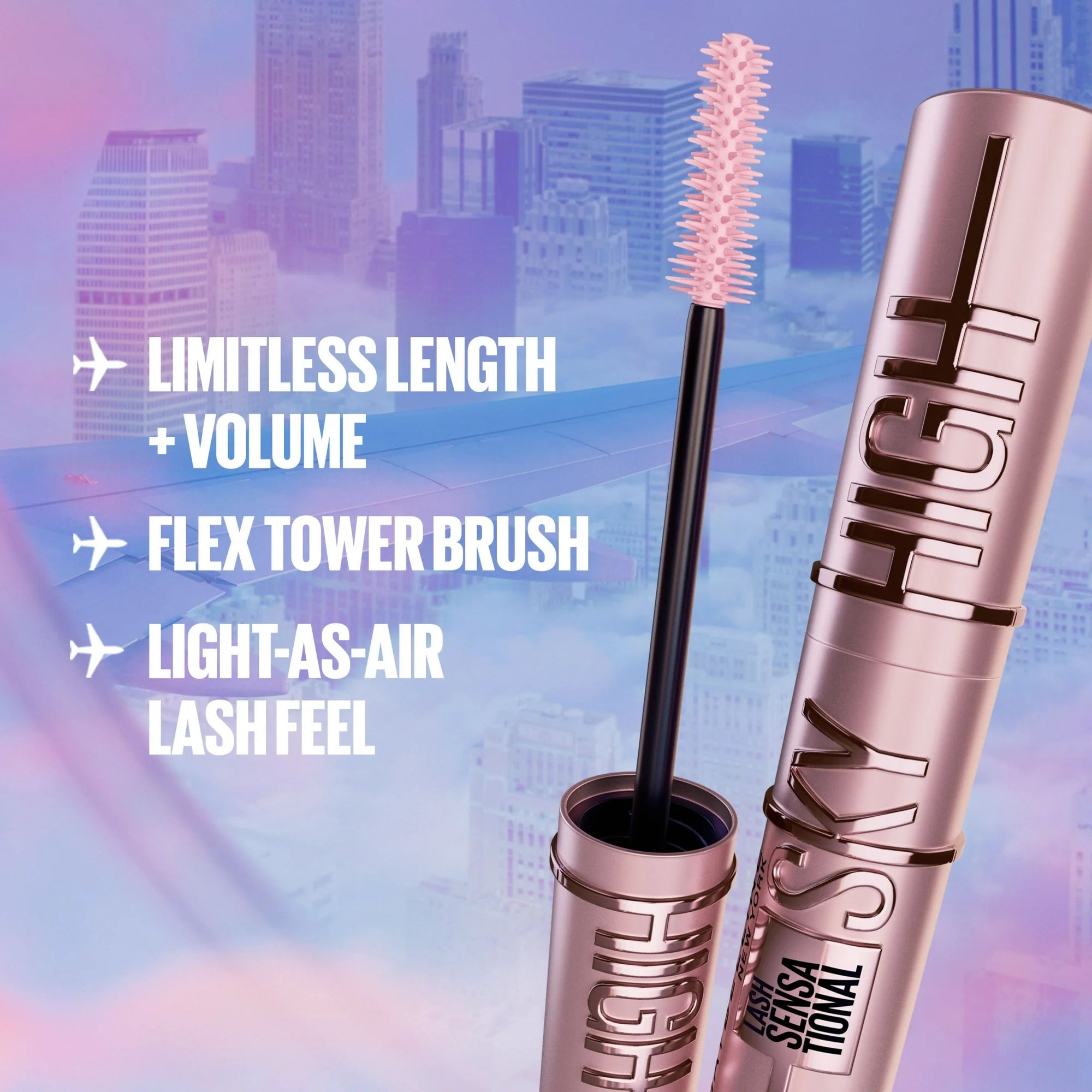 Maybelline Lash Sensational Sky High Waterproof Mascara, Very Black