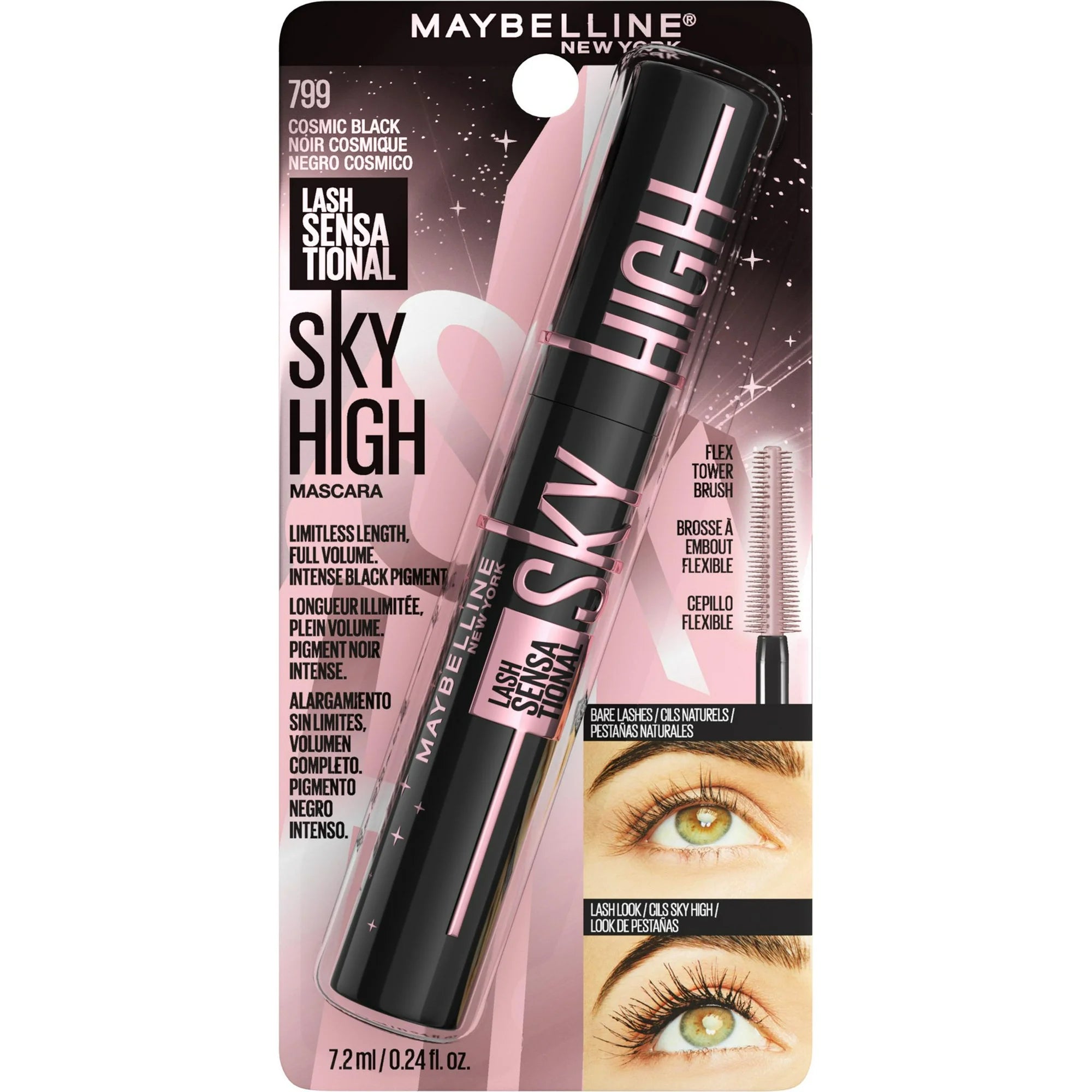 Maybelline Lash Sensational Sky High Waterproof Mascara, Very Black