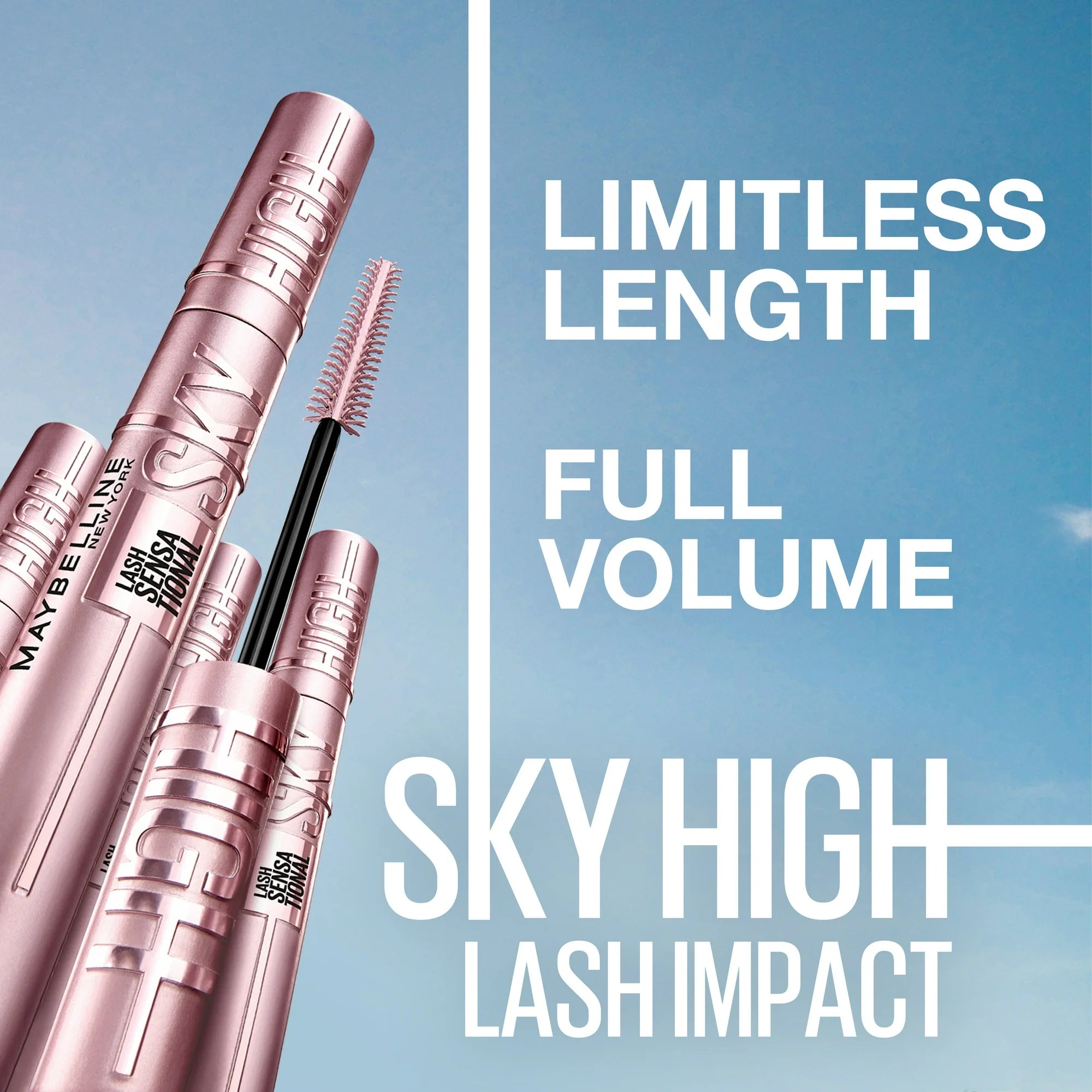 Maybelline Lash Sensational Sky High Waterproof Mascara, Very Black