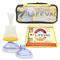 LifeVac Travel Kit Pack of 2 - Choking Rescue Device, Portable Suction Rescue Device First Aid Kit for Kids, Portable Airway Suction Device for Children and Adults