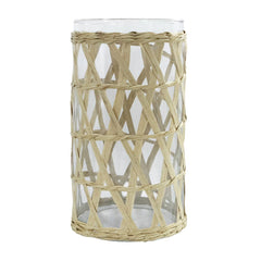 8"-Glass-Vase-with-Rattan-Cover-by-US-Trove