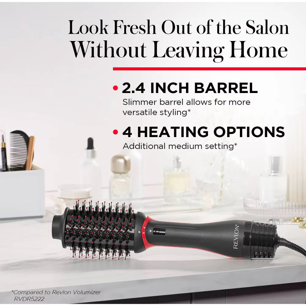 Revlon hair styling tool with text highlighting features.