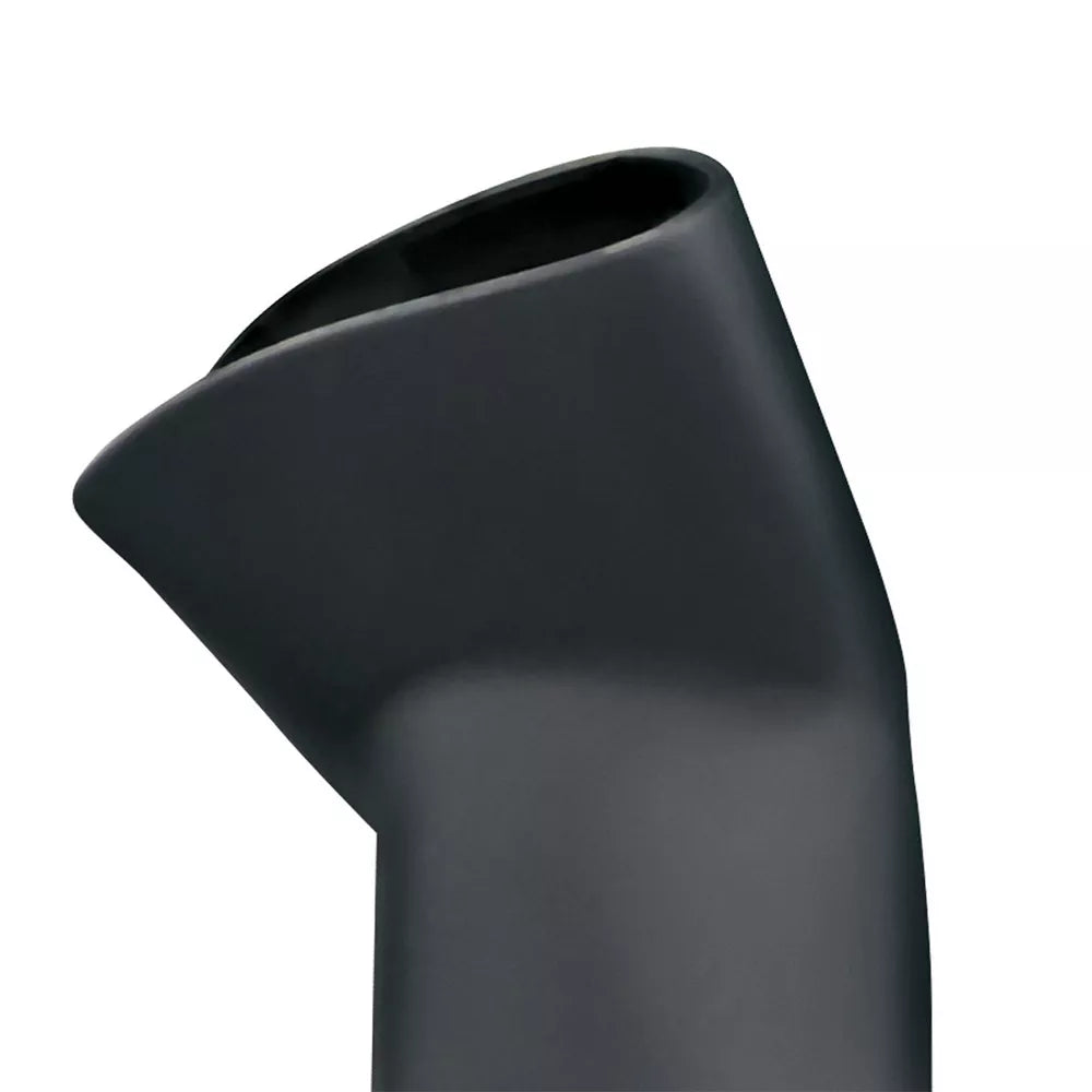 Black ceramic vase 
