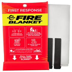 Mart Cobra Emergency Fire Blanket for Home and Kitchen - 1 Pack - Fire Blankets Emergency for Home 40" x 40" - Fire Suppression Blanket - Fiberglass Fire Blankets