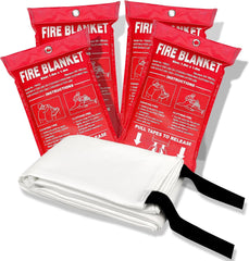 SITERWELL Emergency Fire Blanket , Fiberglass Fire Suppression Blanket for Emergency Surival，Emergency Blanket with Flame Retardant Protection and Heat Insulation, Survival Blanket, 2Pack