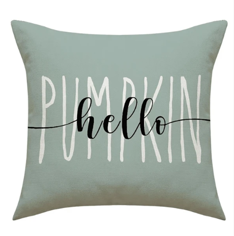 4 Pcs/set Watercolor Pumpkin Printed Pillowcase Set