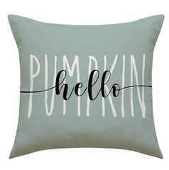 4 Pcs/set Watercolor Pumpkin Printed Pillowcase Set