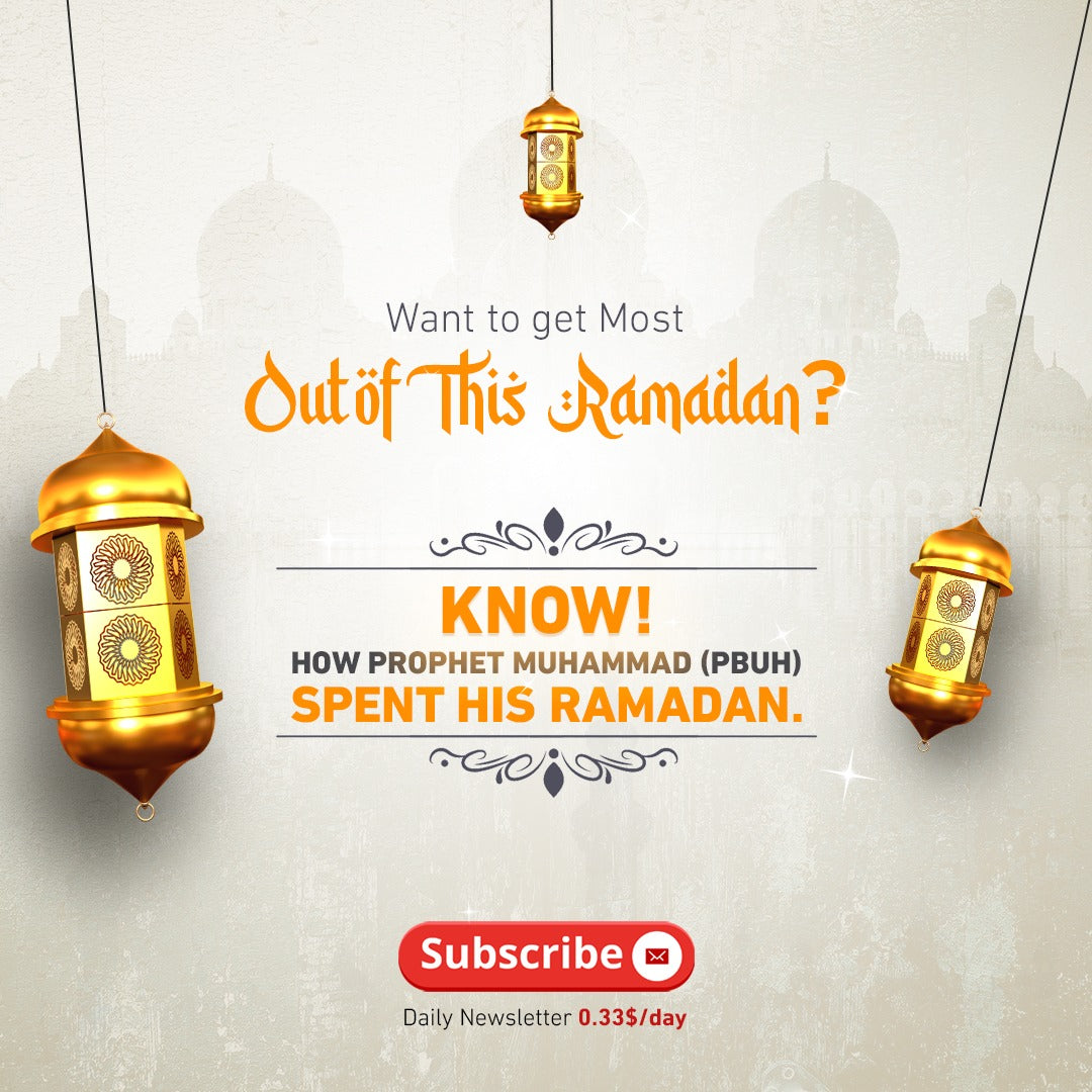 Spend Prophetic Ramadan | 30 Days Unique Email Reminder of how Prophet Muhammad (PBUH) Spent His Ramadan