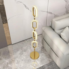 Lovedima Floor Lamp,Modern 4-Light Reading Lamp Plug-in Brass Standing Lamp,Gold