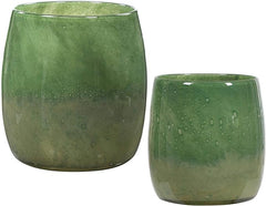 Uttermost 2-Pc Glass Vases Set in Green, Multicolor (17845)