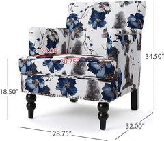 Christopher Knight Home Boaz Fabric Club Chair - Floral Print