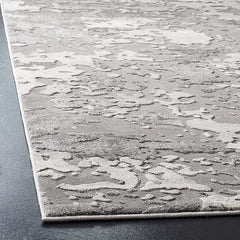 SAFAVIEH Lurex Collection Area Rug - 5'3" x 7'6", Grey & Light Grey, Modern Abstract Design, Non-Shedding & Easy Care, Ideal for High Traffic Areas in Living Room, Bedroom (LUR184F)