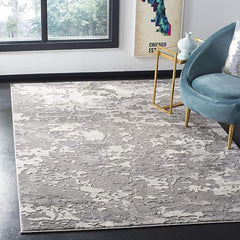 SAFAVIEH Lurex Collection Area Rug - 5'3" x 7'6", Grey & Light Grey, Modern Abstract Design, Non-Shedding & Easy Care, Ideal for High Traffic Areas in Living Room, Bedroom (LUR184F)