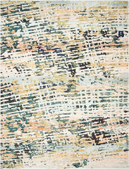 SAFAVIEH Madison Collection Area Rug - 8' x 10', Beige & Navy, Modern Abstract Design, Non-Shedding & Easy Care, Ideal for High Traffic Areas in Living Room, Bedroom (MAD454A)